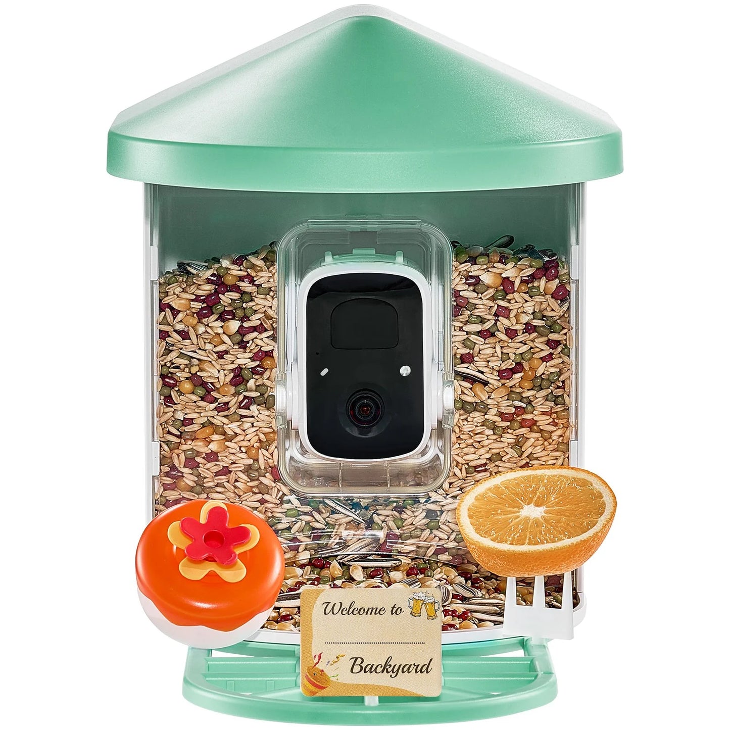 VEVOR Smart Bird Feeder with Camera 2K HD AI Identify Bird Species Auto Capture - ROCKY MOUNTAIN HOMESTEAD