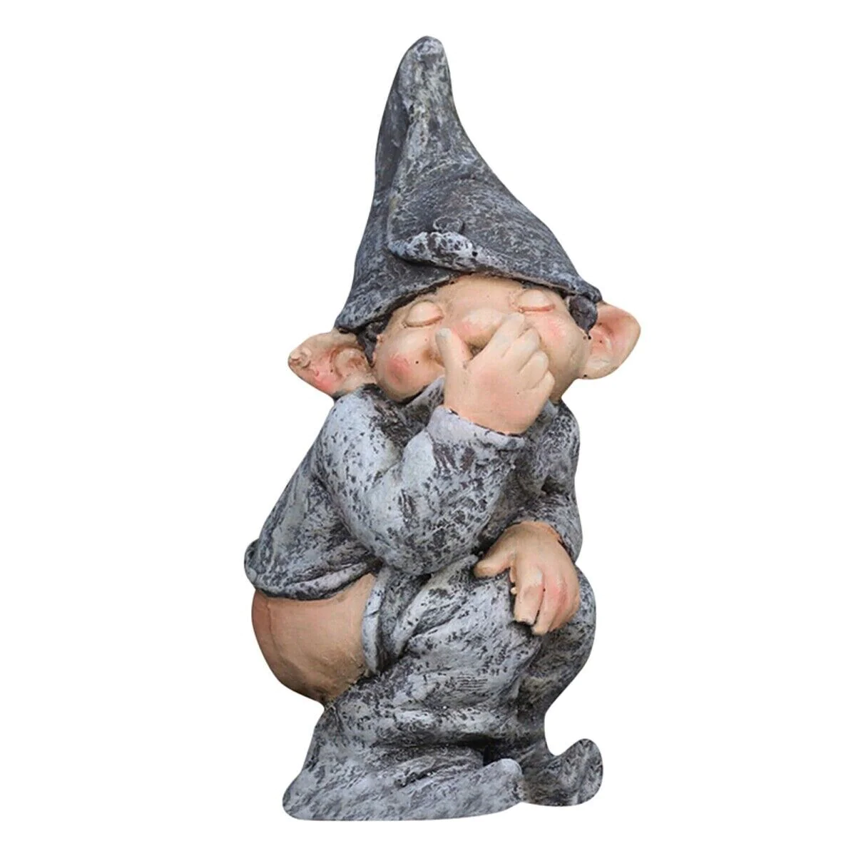 Pooping Naughty Gnome Miniature Statue Funny Resin Dwarf Home Garden Ornament US - ROCKY MOUNTAIN HOMESTEAD