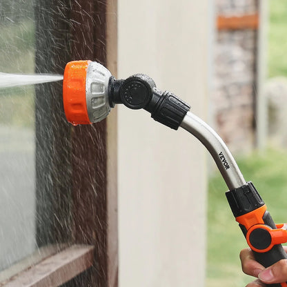 Heavy Duty Garden Hose Wand 15-Inch Long with 8 Spray pattern - ROCKY MOUNTAIN HOMESTEAD 