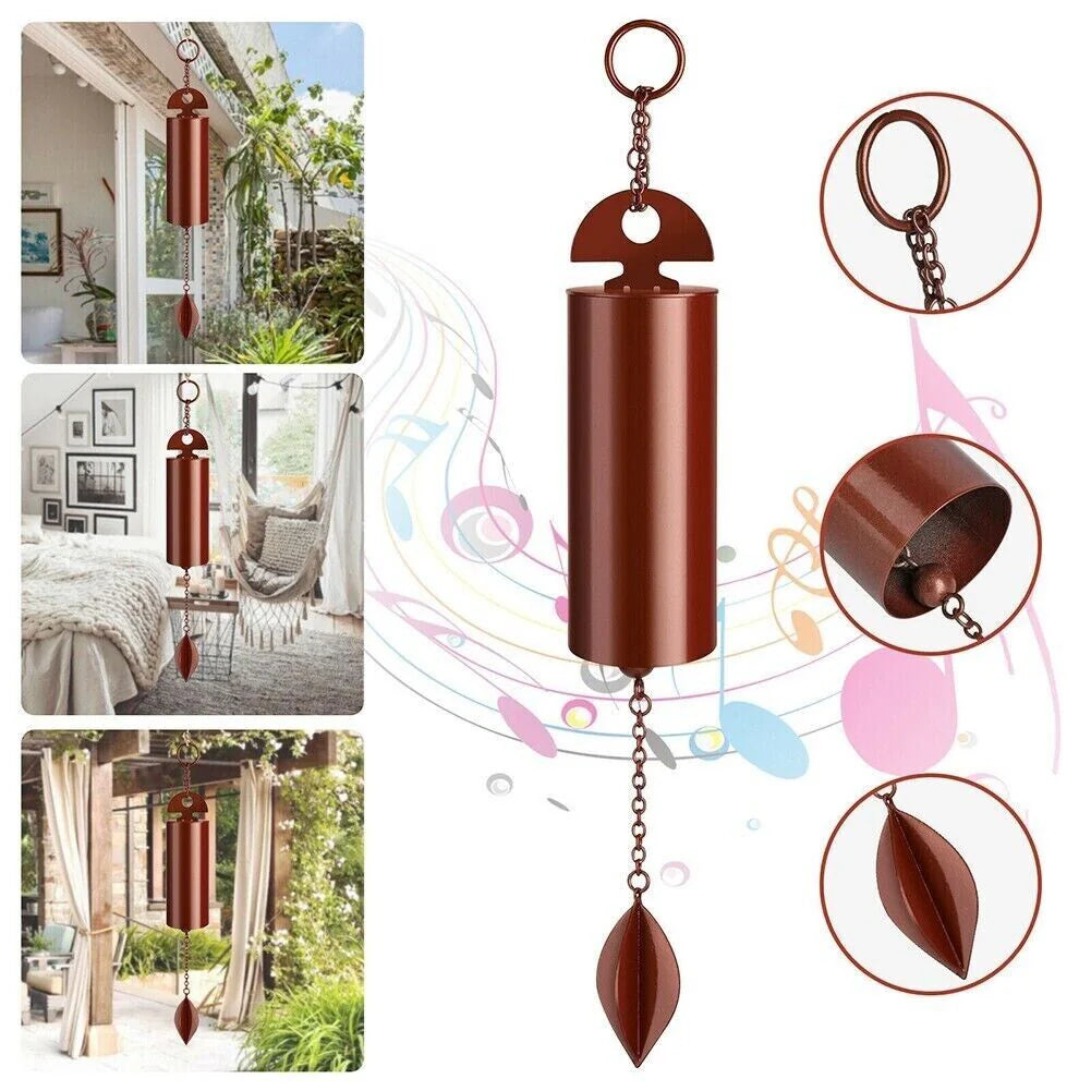 Large Deep Resonance Serenity Metal Bell Heroic Wind Chimes Outdoor Home Decor - ROCKY MOUNTAIN HOMESTEAD 