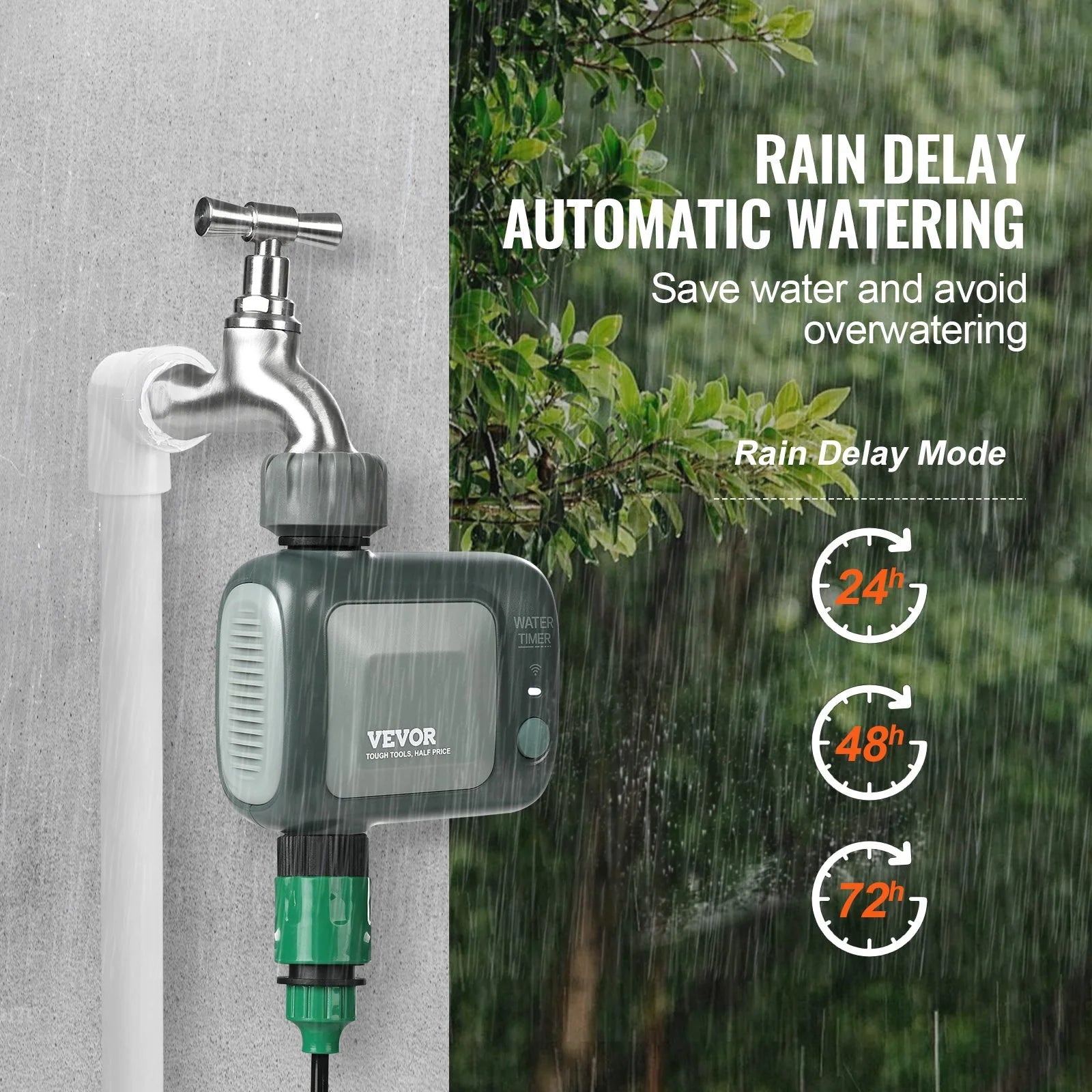 VEVOR Wifi Sprinkler Timer, Single Outlet, Smart Hose valve - ROCKY MOUNTAIN HOMESTEAD 
