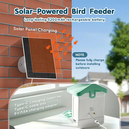 VEVOR Smart Bird Feeder with Camera 2K HD AI Identify Bird Species Auto Capture - ROCKY MOUNTAIN HOMESTEAD 