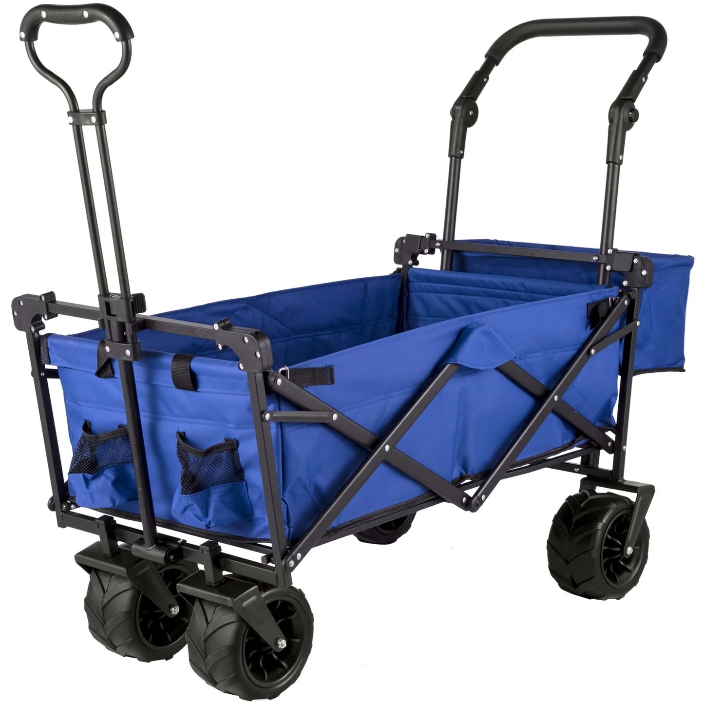 VEVOR Extra Large Collapsible Garden Cart with Removable Canopy "blue" - ROCKY MOUNTAIN HOMESTEAD 