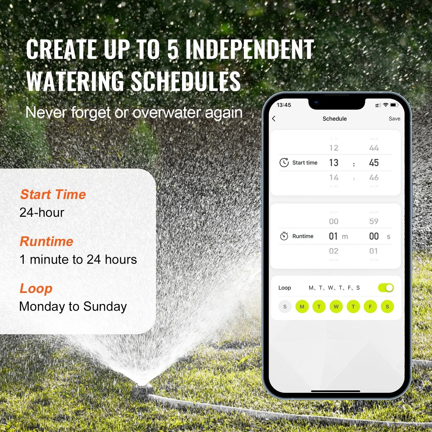 VEVOR Wifi Sprinkler Timer, Single Outlet, Smart Hose valve - ROCKY MOUNTAIN HOMESTEAD 