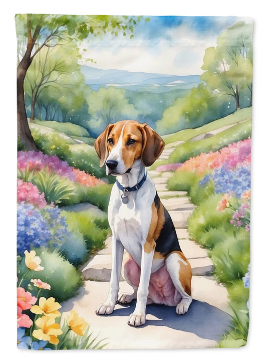 American Foxhound Spring Garden Garden Flag - ROCKY MOUNTAIN HOMESTEAD 