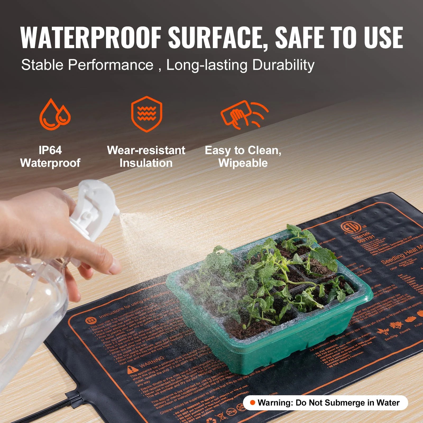 VEVOR Seedling Heat Mat W/ Digital Thermostat - ROCKY MOUNTAIN HOMESTEAD 