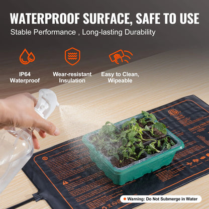 VEVOR Seedling Heat Mat W/ Digital Thermostat - ROCKY MOUNTAIN HOMESTEAD 